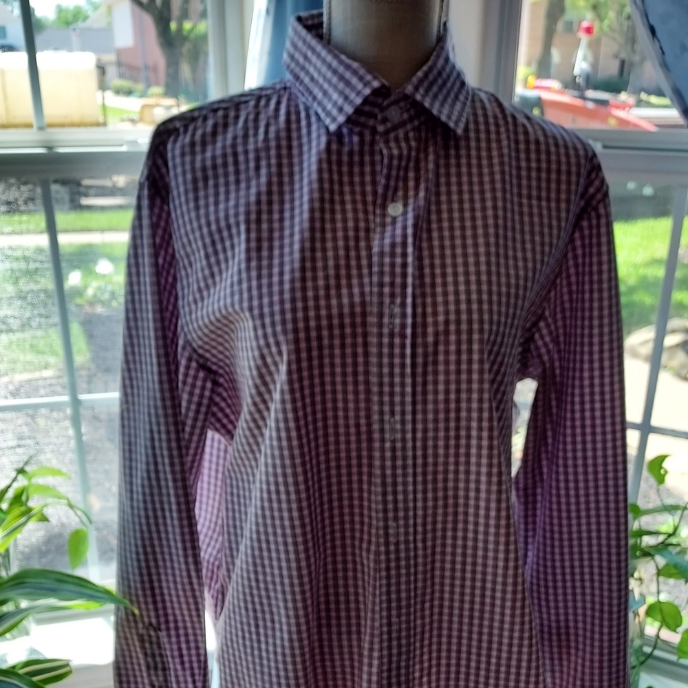 Men's Purple Checkered Shirt